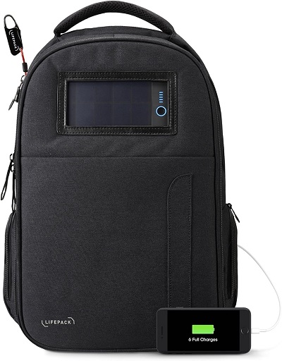 2. The Solgaard Life Pack Solar Charging Best Smart Backpack 